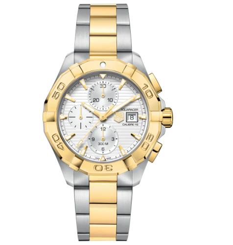 TAG Heuer Aquaracer 300M Calibre 16 43 Stainless Steel / Yellow gold / Silver / Bracelet